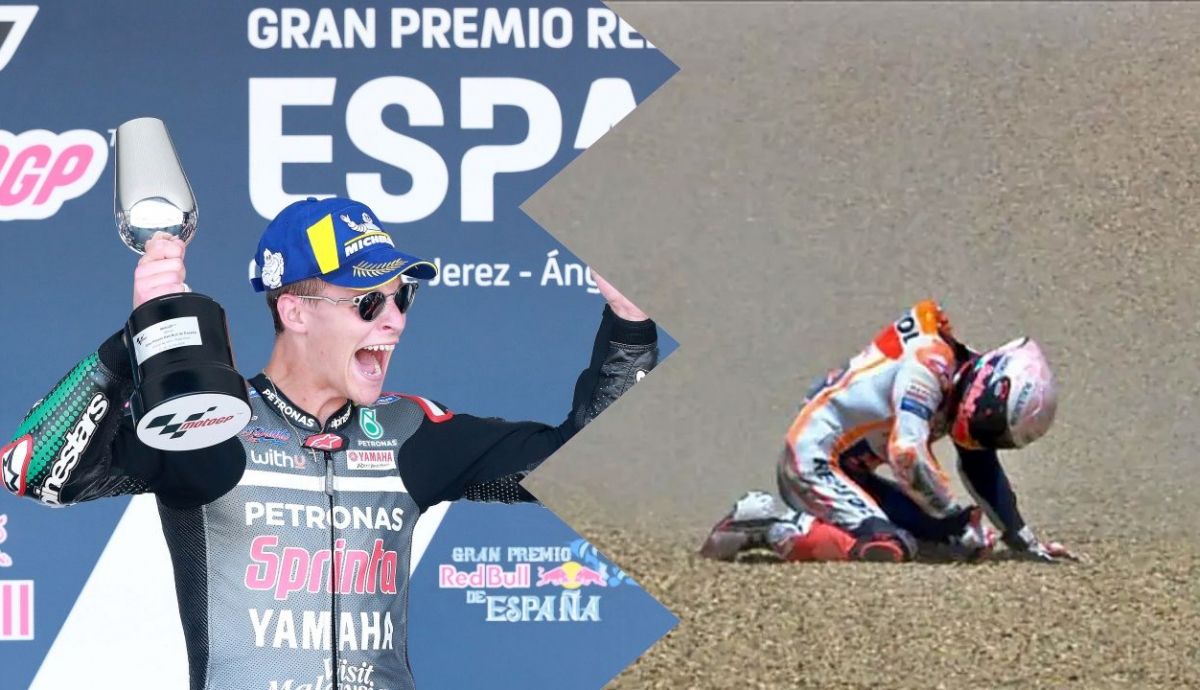 Fabio Quartararo logró su primera victoria en MotoGP en Jerez 2020 tras la caída de Marc Márquez