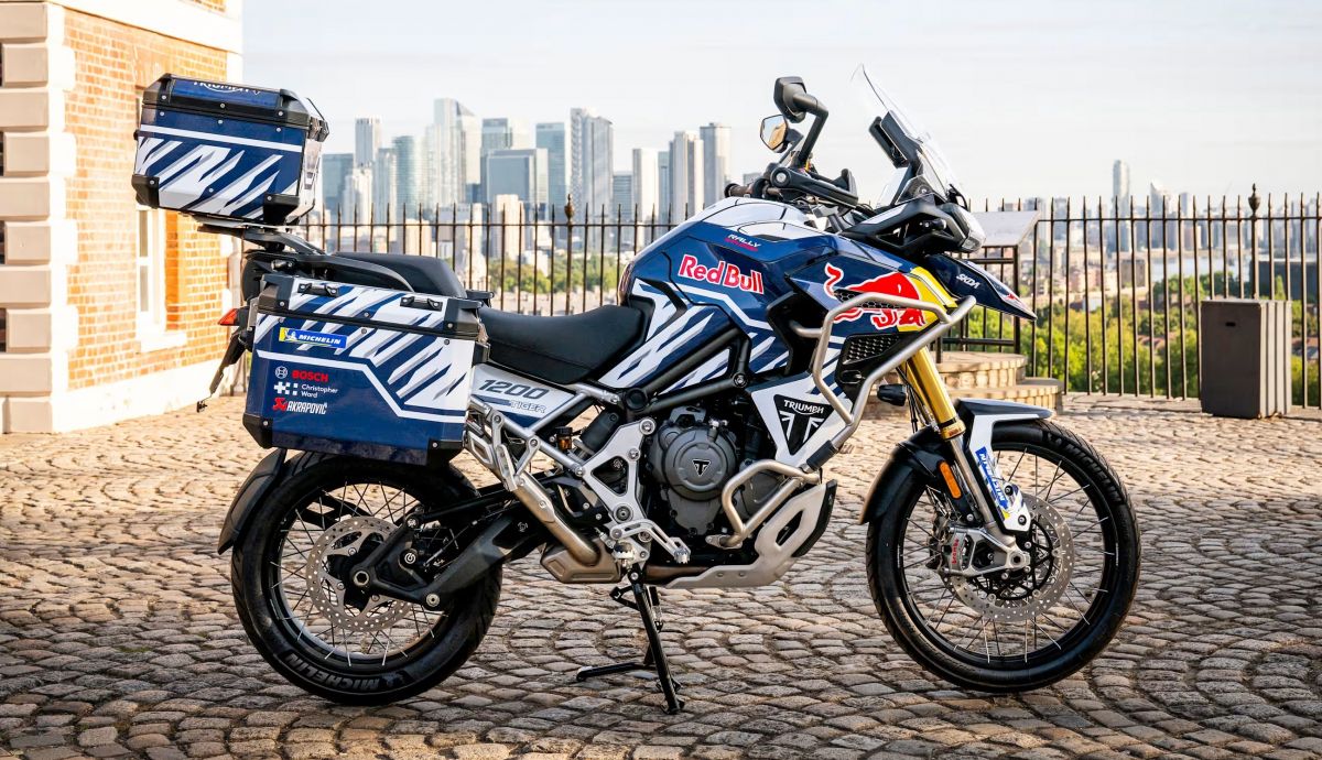 La Triumph Tiger 1200 Rally Explorer con la que Sam Sunderland dará la vuelta al mundo en moto
