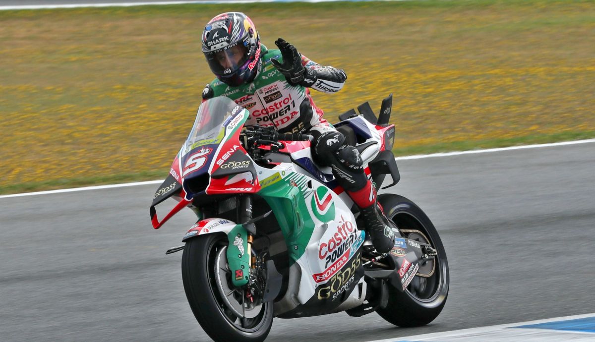 Johann Zarco durante el pasado GP de España
