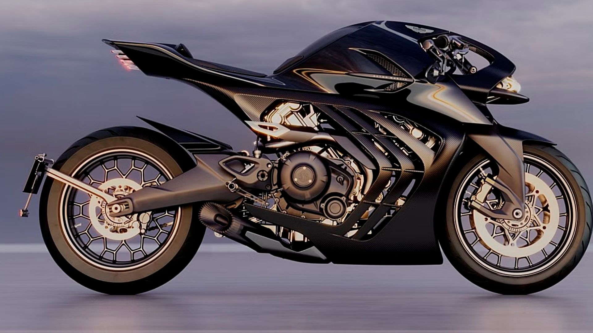 Aston Martin lanza su primera moto para carretera: 130 CV, chasis de titanio y solo 300 unidades