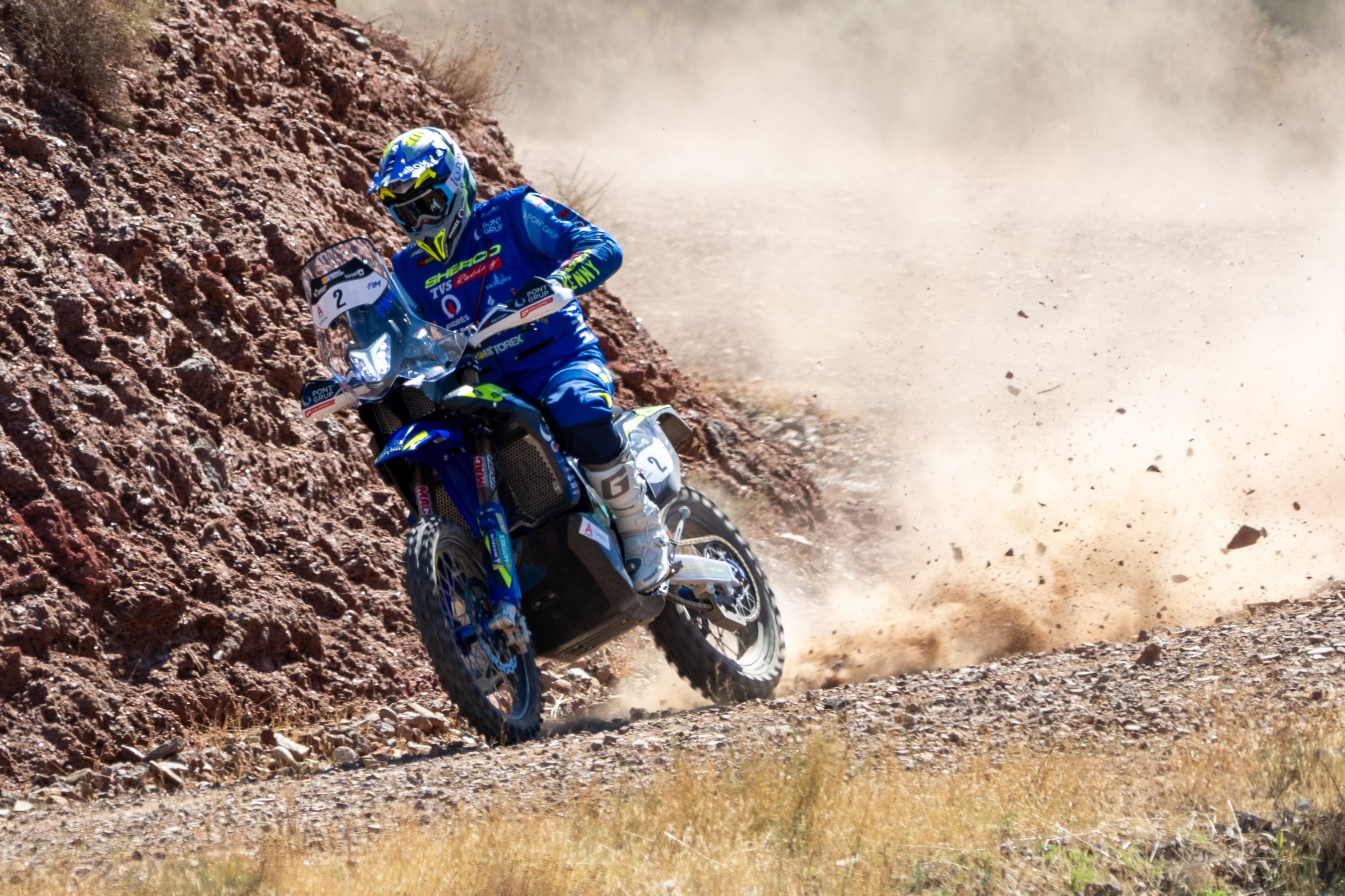Lorenzo Santolino (Sherco), ganador absoluto de la Baja España Aragón 2026