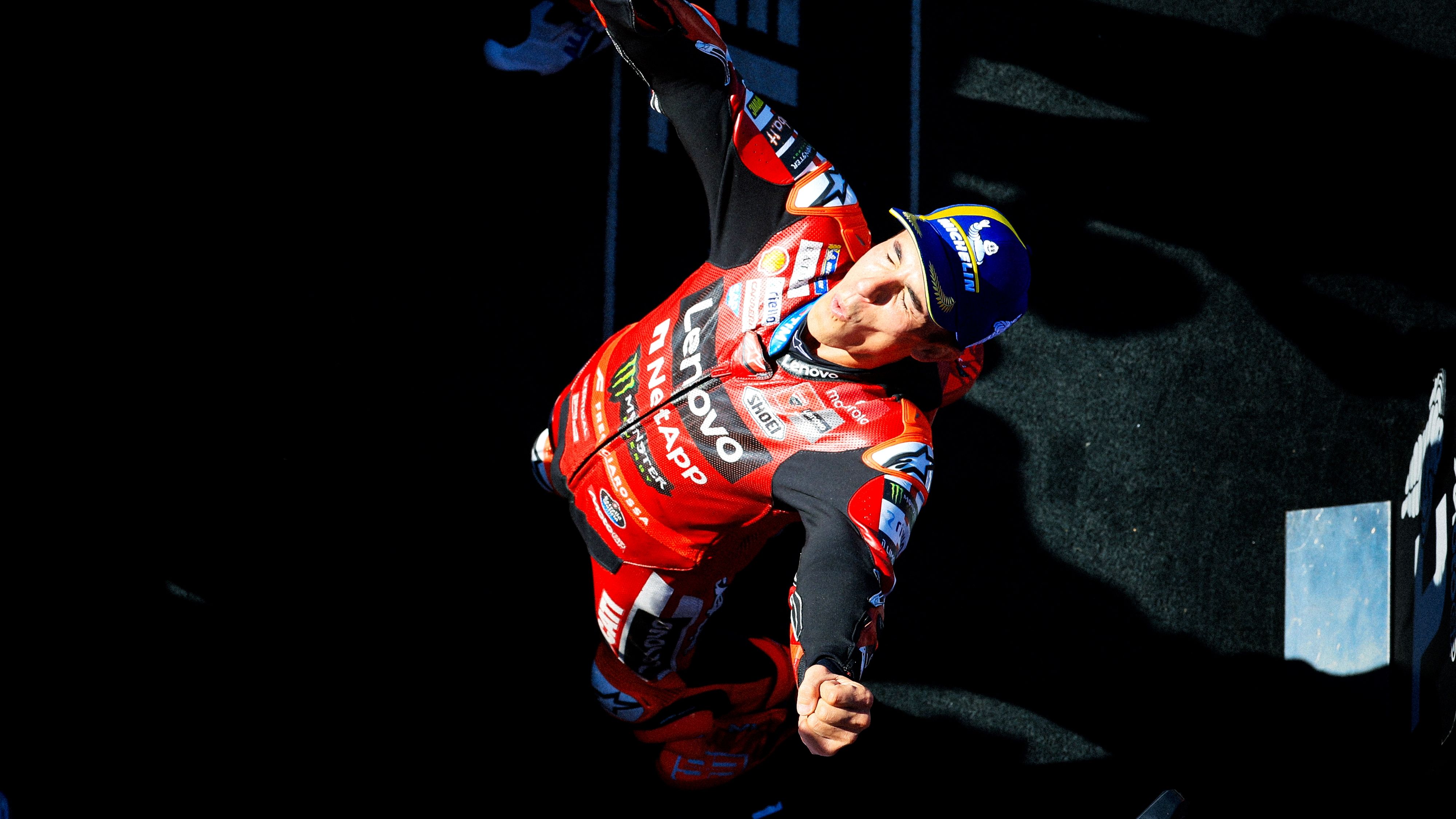 Marc Márquez celebra su victoria en Misano (Foto: MotoGP)