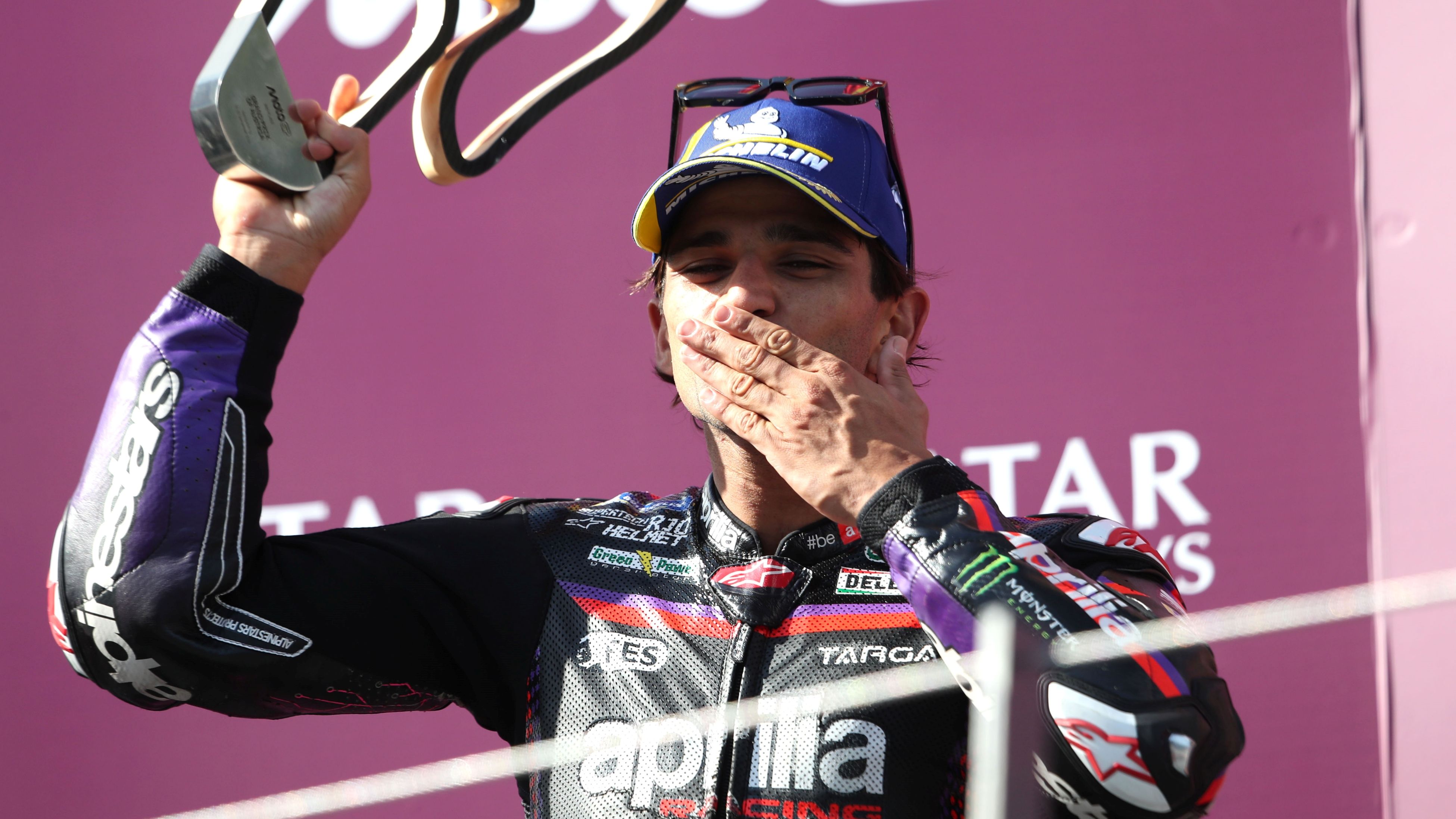 Jorge Martín en el podio del GP de Austria
