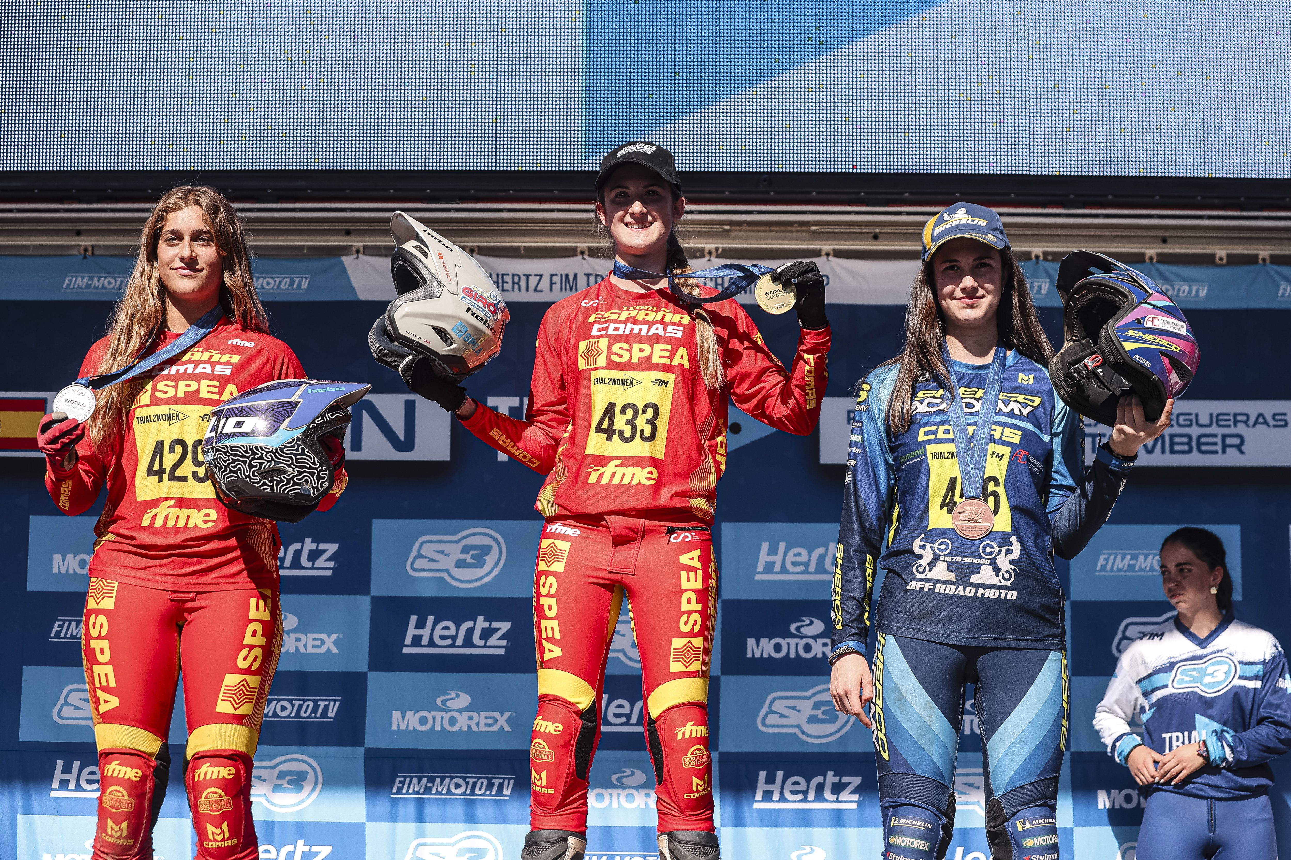 Fotos ¡Campeonas del Mundo! Berta Abellán en TrialGP Woman y Abril Montserrat en Trial2 Women  