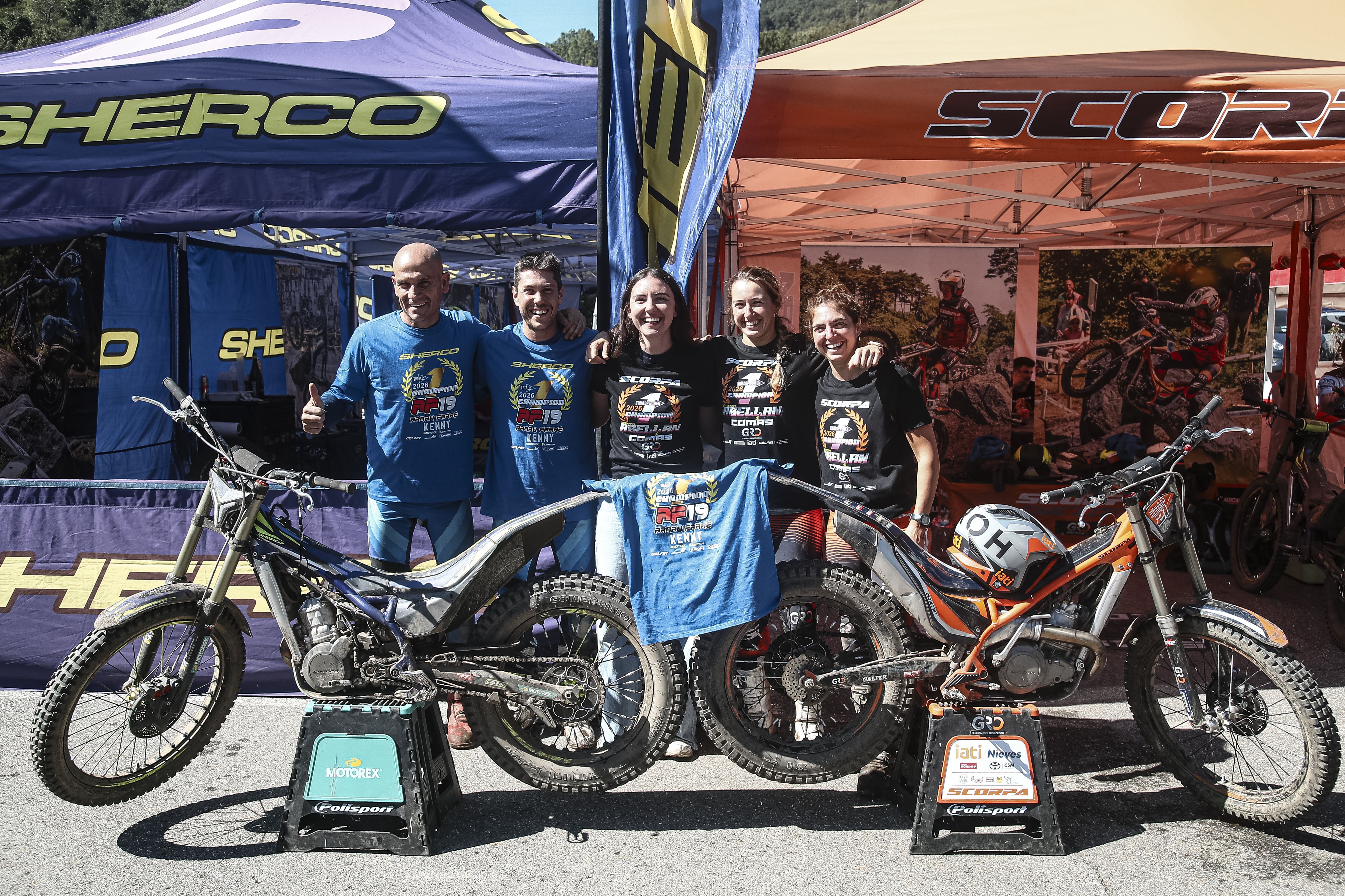 Fotos Arnau Farré (Sherco) Campeón del Mundo Trial2 2026
