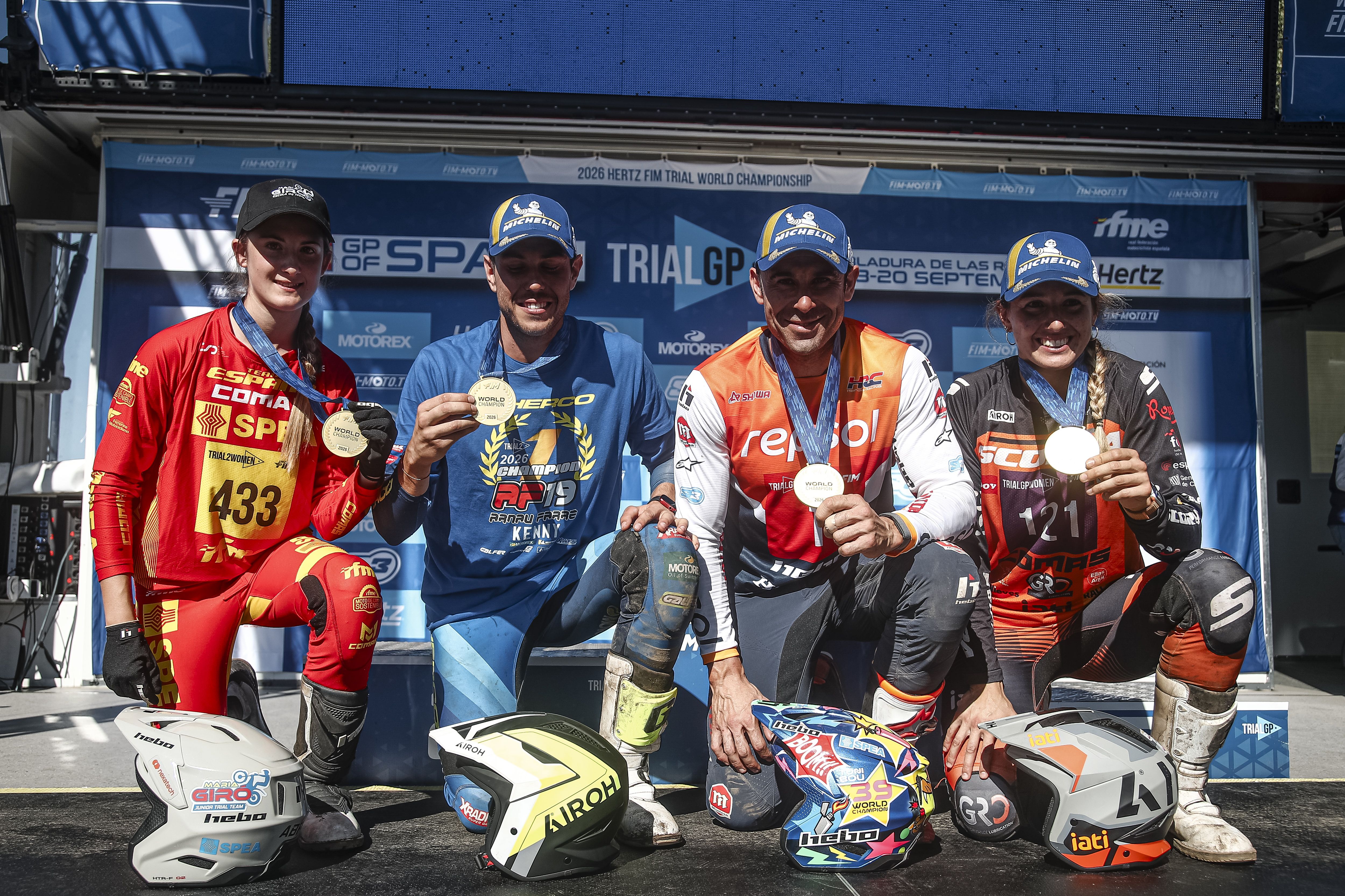 Fotos Arnau Farré (Sherco) Campeón del Mundo Trial2 2026