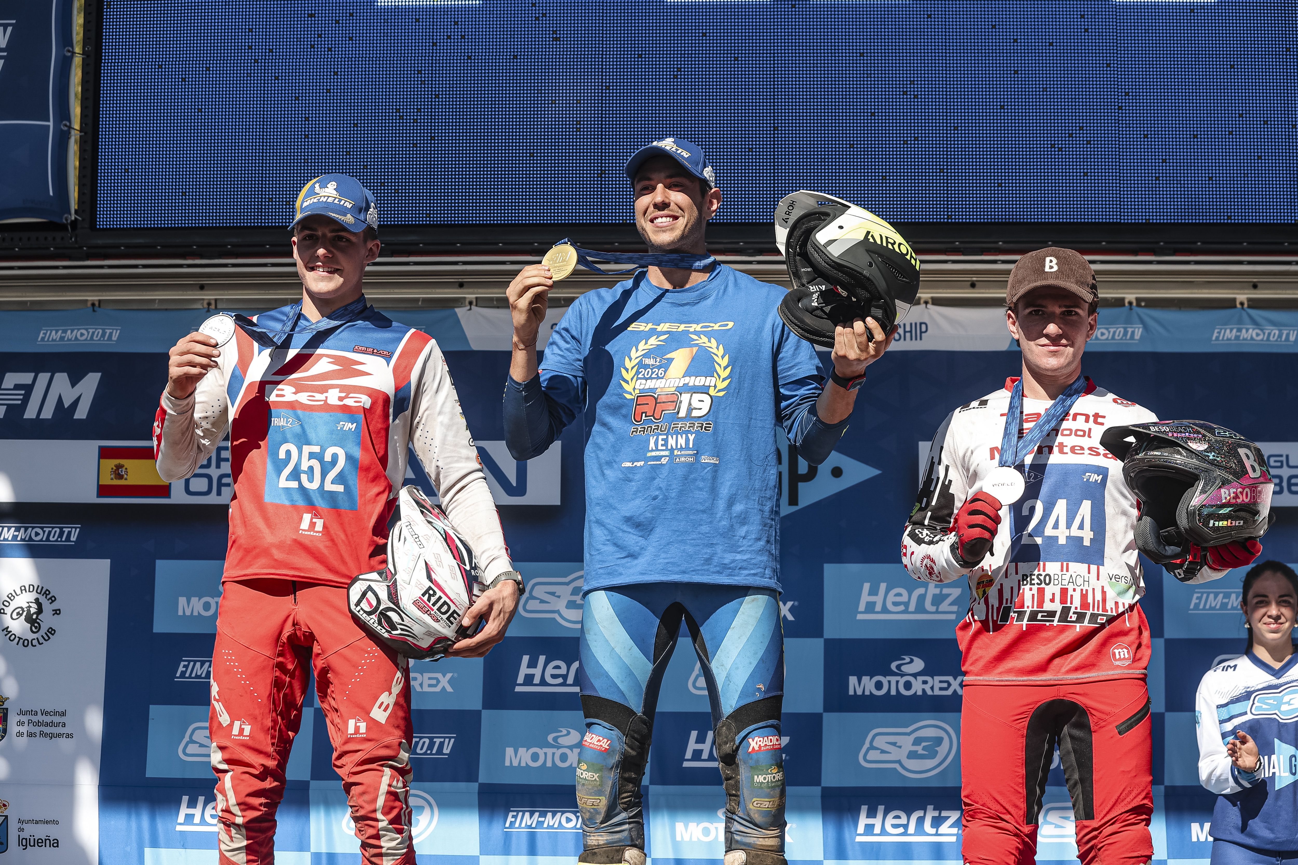 Fotos Arnau Farré (Sherco) Campeón del Mundo Trial2 2026
