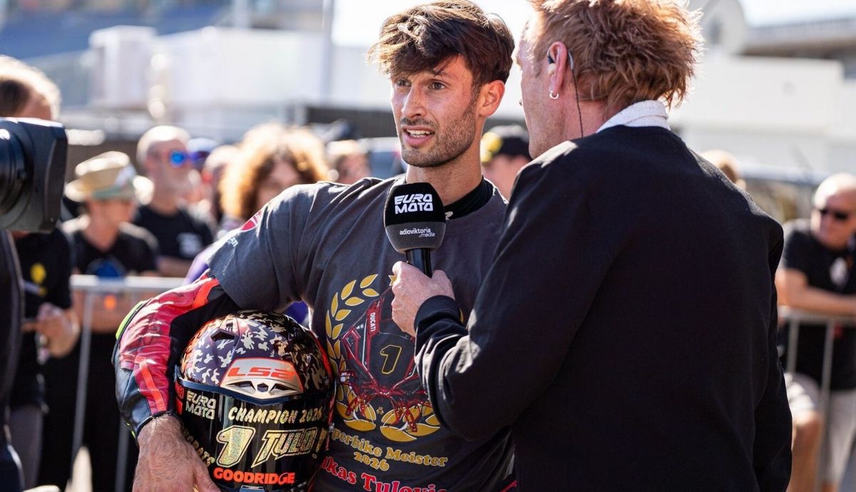 Lukas Tulovic tras proclamarse campeón del Euro Moto Superbike 2026