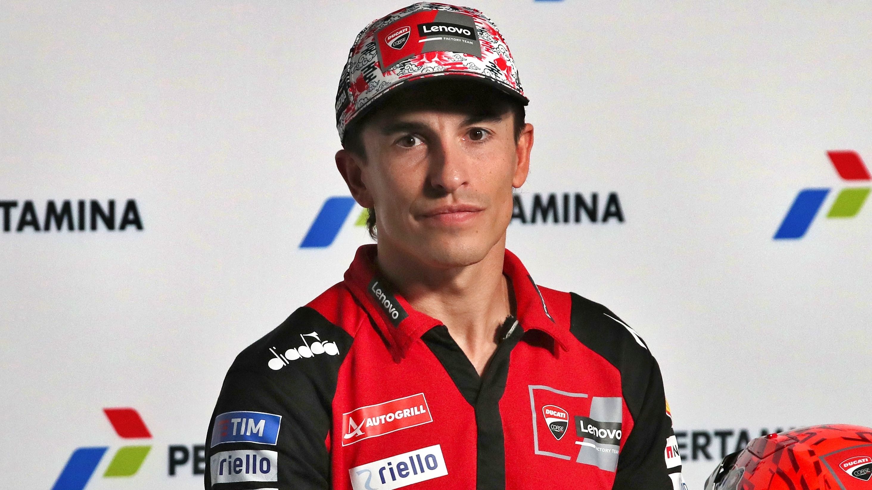 Marc Márquez en la previa del GP de Indonesia de MotoGP 2026 en Mandalika