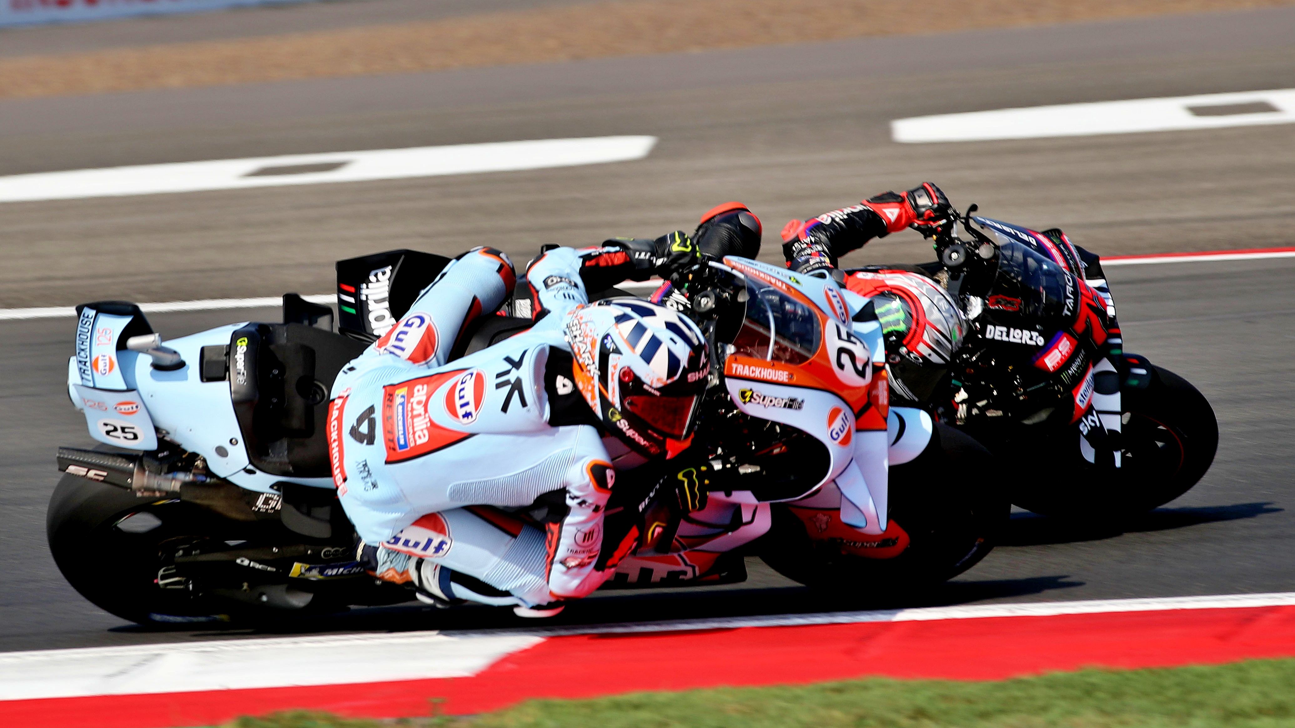 Raúl Fernández y Marco Bezzecchi totalmente emparejados, MotoGP Indonesia 2026