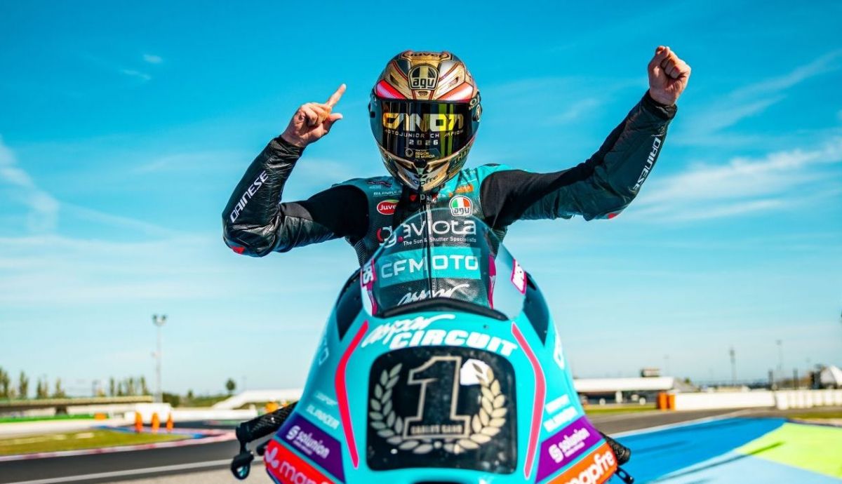 Carlos Cano es el campeón del mundo junior de Moto3 2026