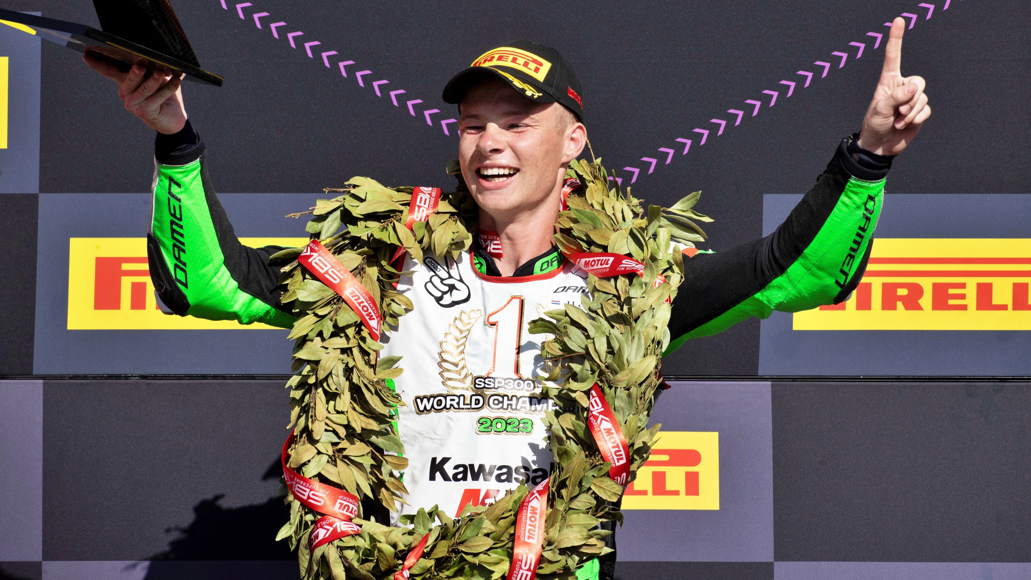 Jeffrey Buis logró en 2023 su segundo título mundial de Supersport 300