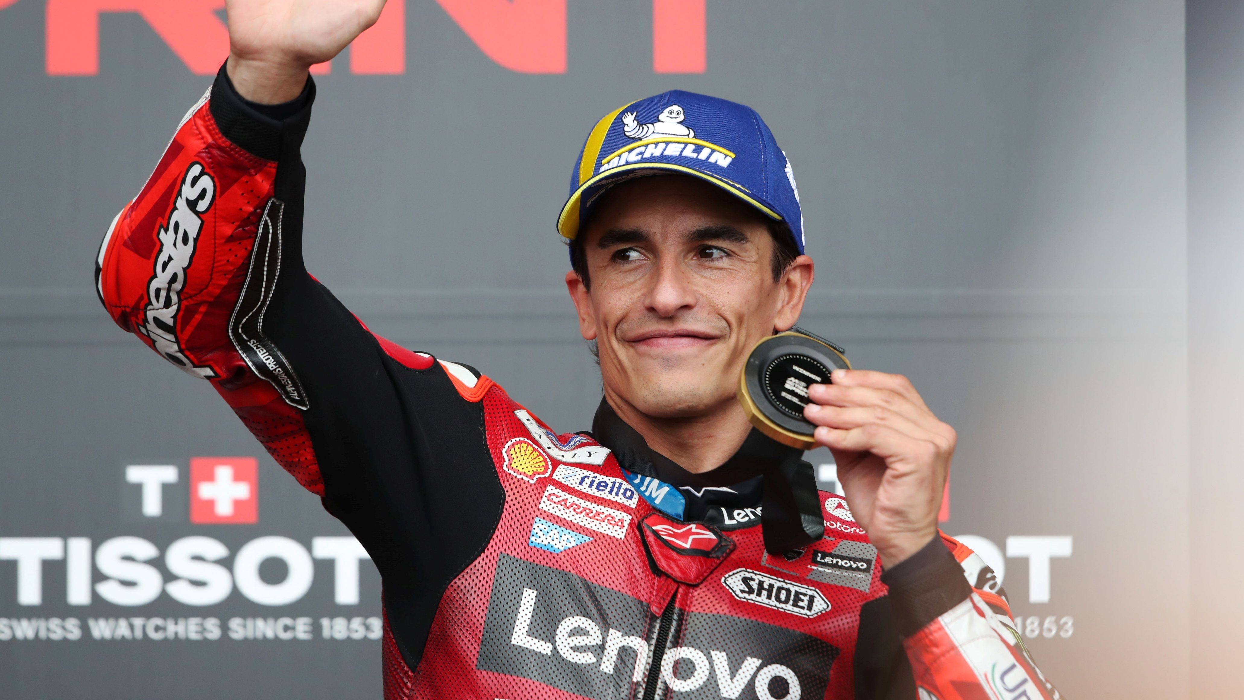 Marc Márquez celebra su victoria en el Sprint de Phillip Island