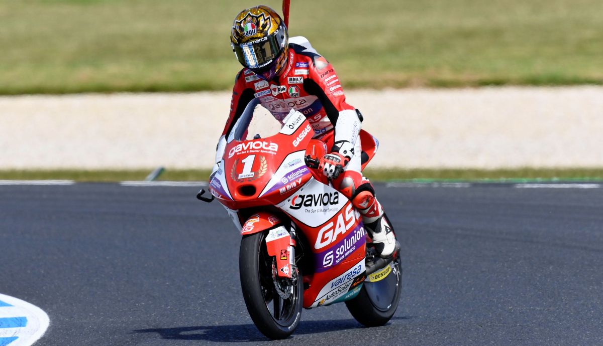 Izan Guevara se proclamó campeón mundial de Moto3 2022 en Phillip Island