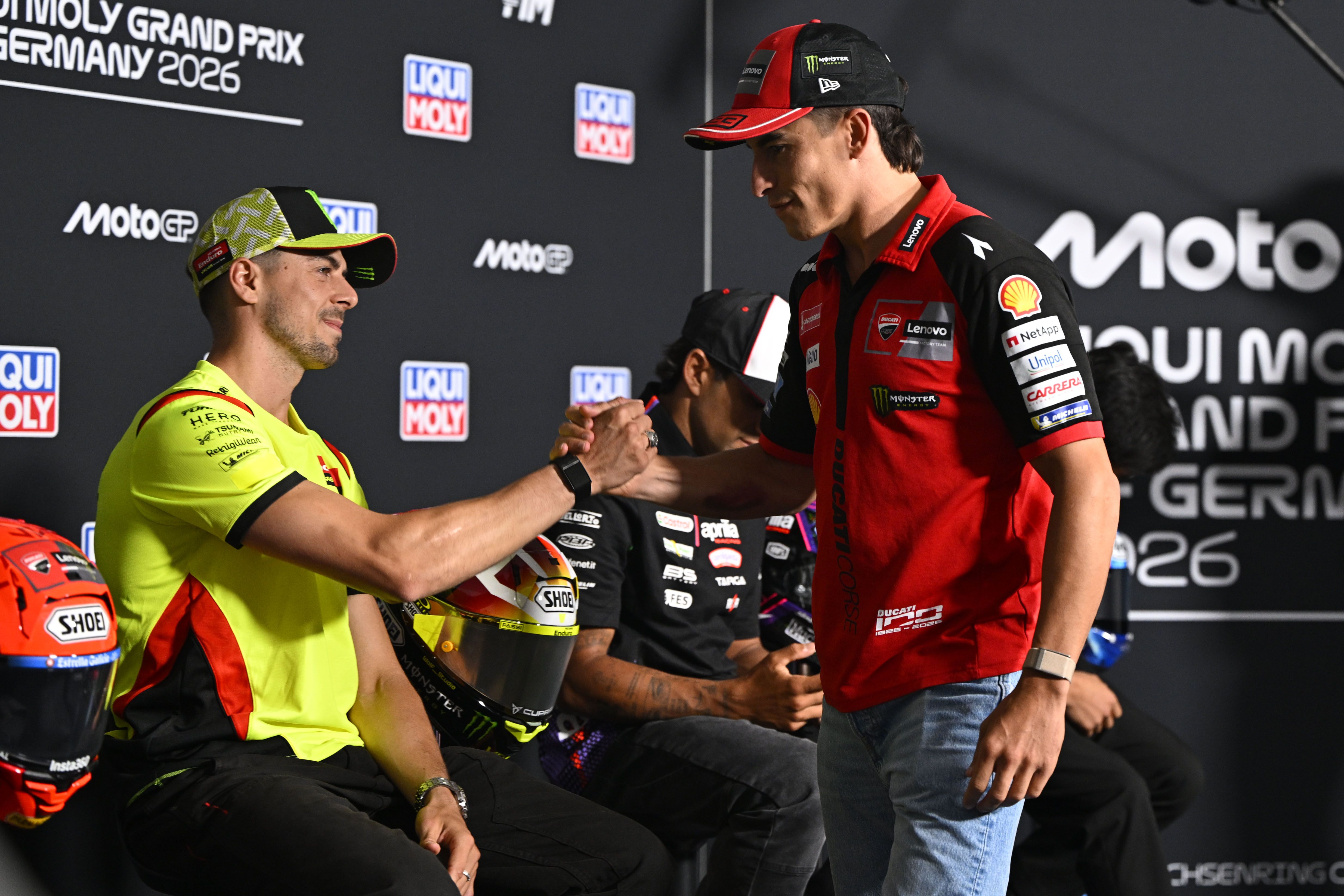 Marc Márquez sin ayuda; Fabio Di Giannantonio y Pecco Bagnaia se niegan: "Pienso en mi campeonato"