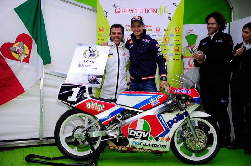 Con la 125 cc de 1990