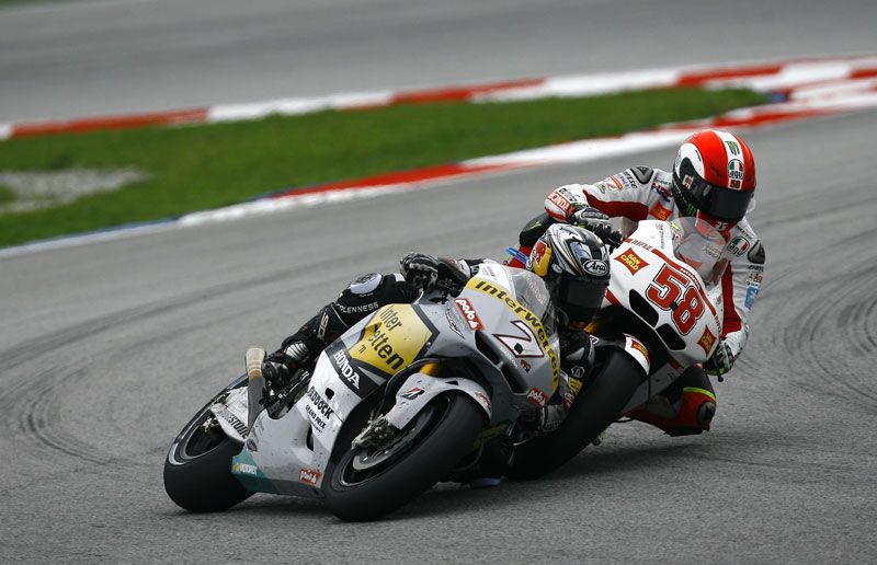 GP Malasia 2010. MotoGP. Aoyama, Simoncelli.