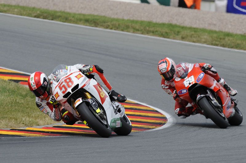 GP de Alemania 2010. MotoGP. Simoncelli, Hayden