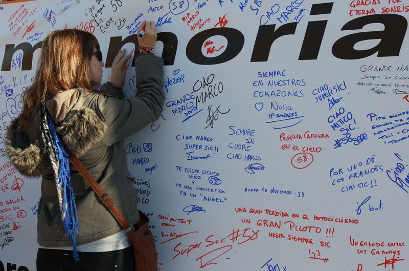 Homenaje a Marco Simoncelli
