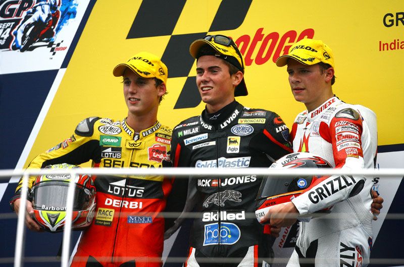 Nico Terol, en 2008. Primera victoria