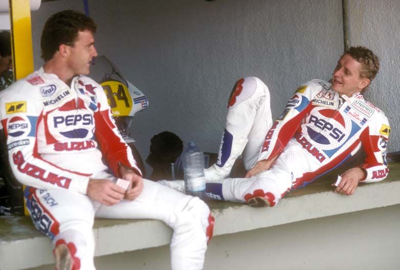 Rob McElnea y Kevin Schwantz