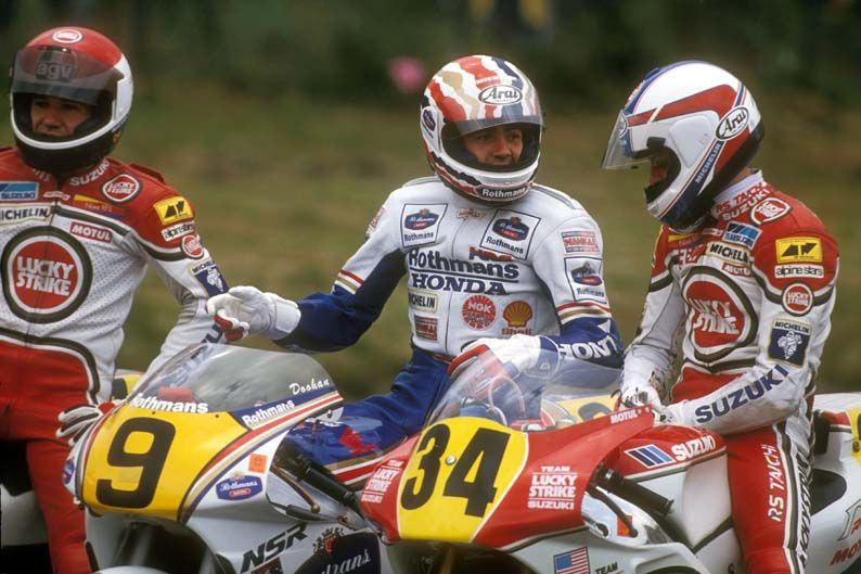 Kevin Schwantz y Mick Doohan 1990