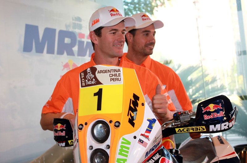 Presentación del equipo KTM de Marc Coma para el Dakar