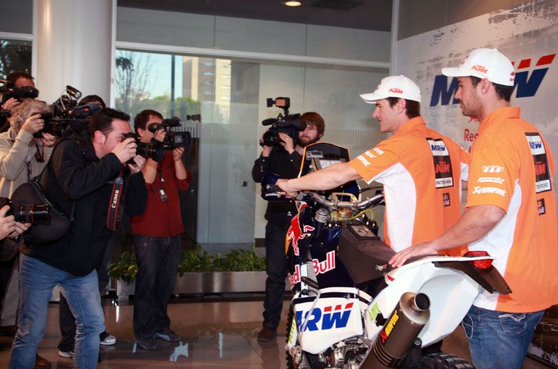 Presentación del equipo KTM de Marc Coma para el Dakar