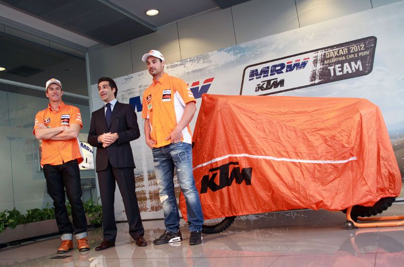 Presentación del equipo KTM de Marc Coma para el Dakar
