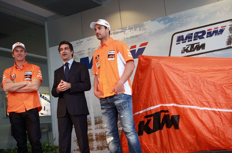Presentación del equipo KTM de Marc Coma para el Dakar