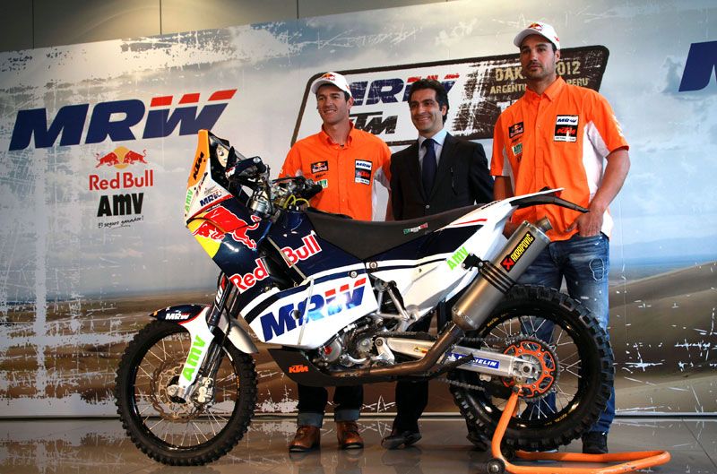 Presentación del equipo KTM de Marc Coma para el Dakar