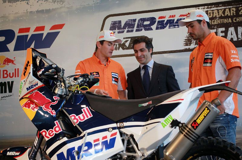 Presentación del equipo KTM de Marc Coma para el Dakar