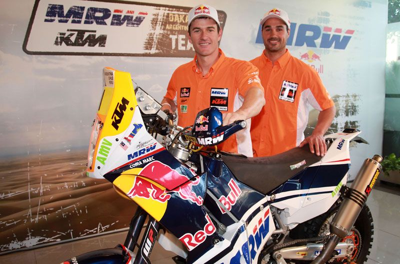Presentación del equipo KTM de Marc Coma para el Dakar
