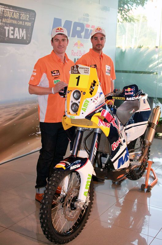 Presentación del equipo KTM de Marc Coma para el Dakar