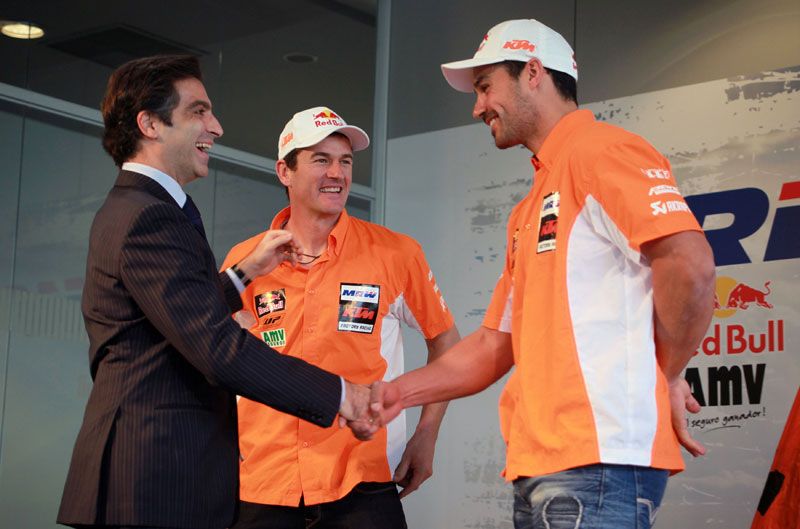 Presentación del equipo KTM de Marc Coma para el Dakar