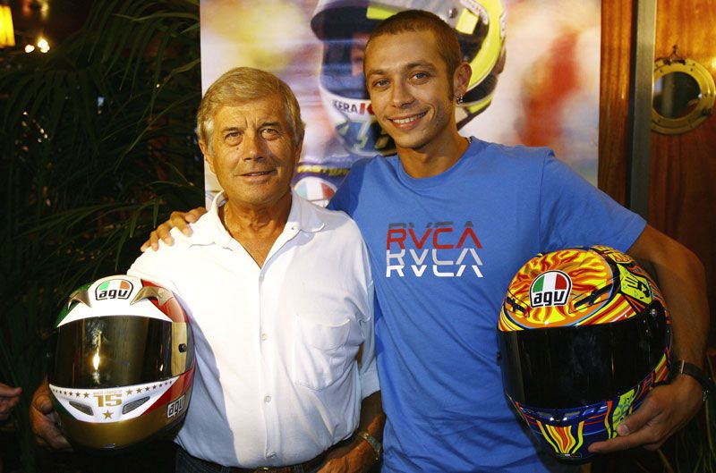 Giacomo Agostini y Valentino Rossi