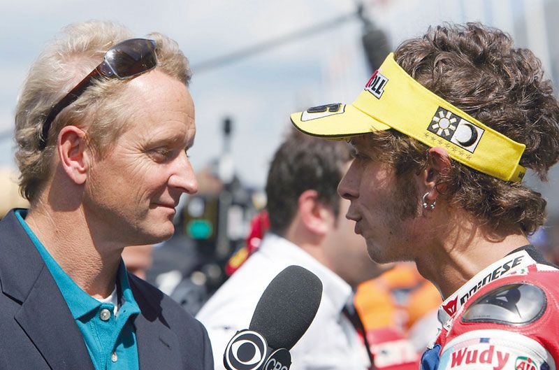 Valentino Rossi y Kevin Schawantz