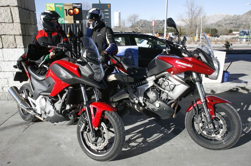 Honda NC700X y Kawasaki Versys 650