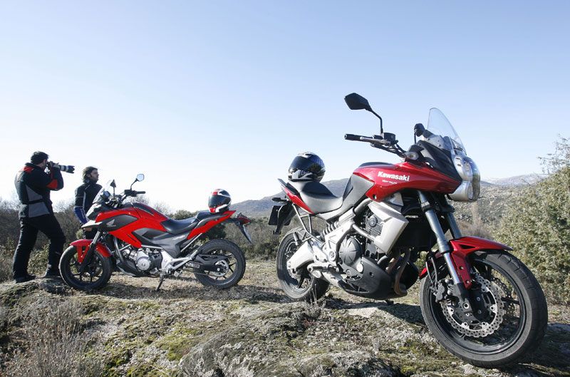 Honda NC700X y Kawasaki Versys 650