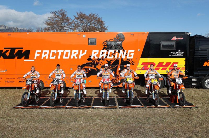 Equipo KTM de Enduro