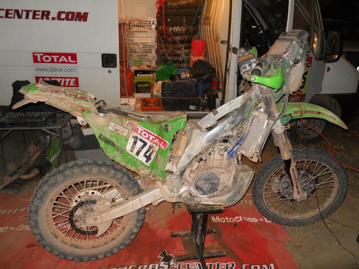 Dakar 2012. Paco Martínez. Kawasaki