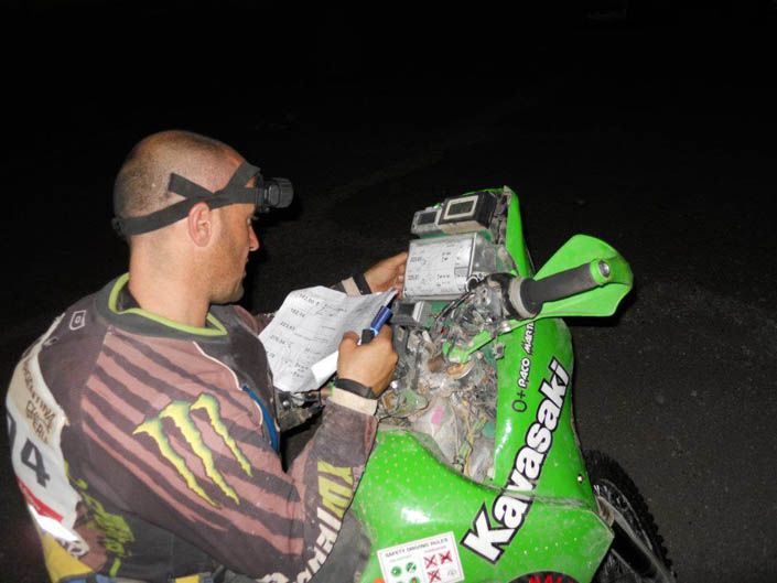 Dakar 2012. Paco Martínez. Kawasaki