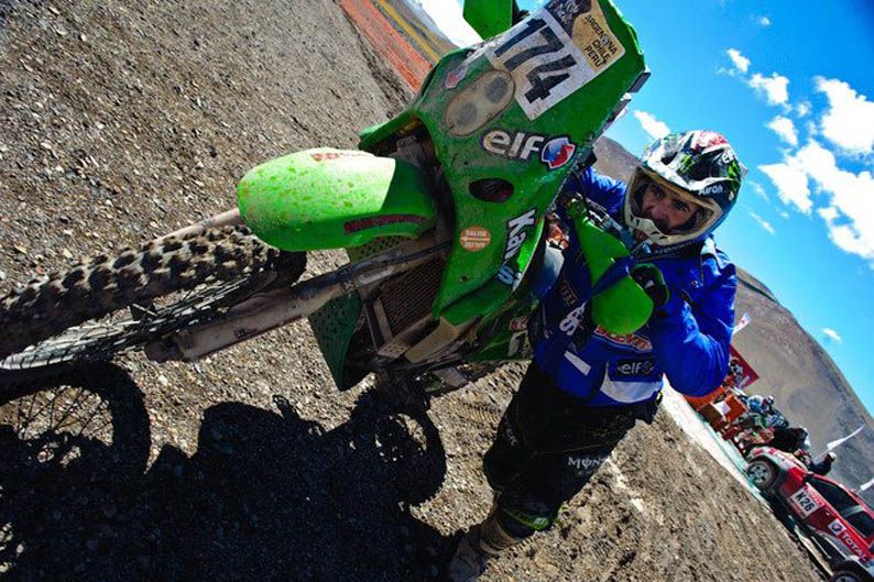 Dakar 2012. Paco Martínez. Kawasaki