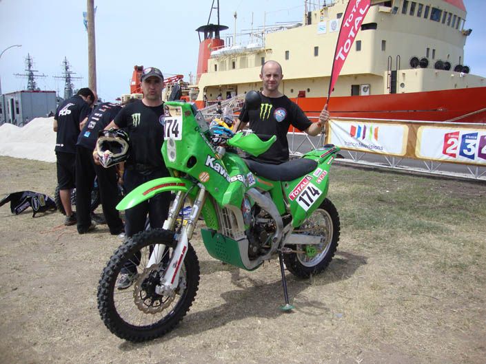 Dakar 2012. Paco Martínez. Kawasaki