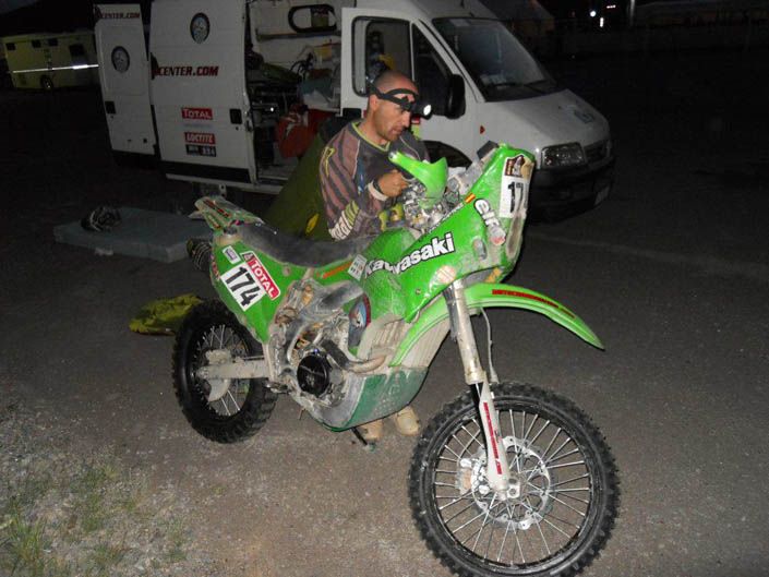 Dakar 2012. Paco Martínez. Kawasaki