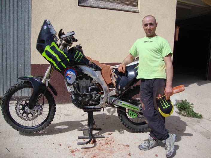 Dakar 2012. Paco Martínez. Kawasaki