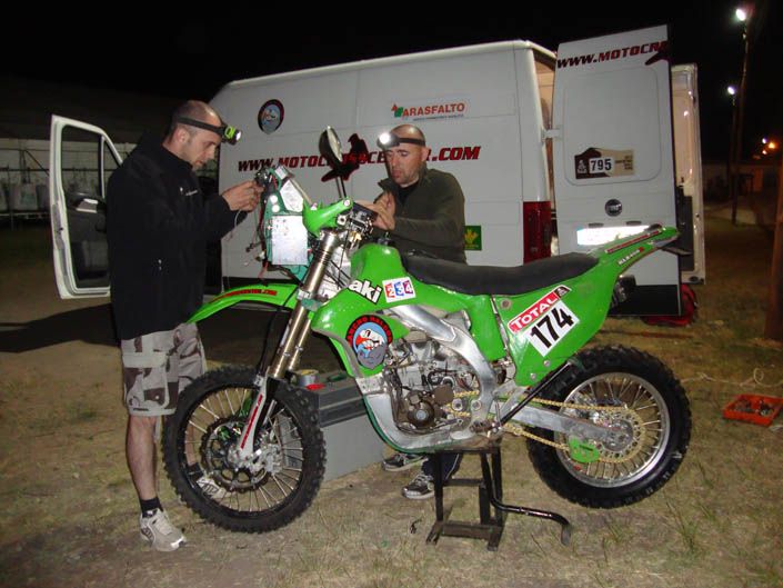 Dakar 2012. Paco Martínez. Kawasaki