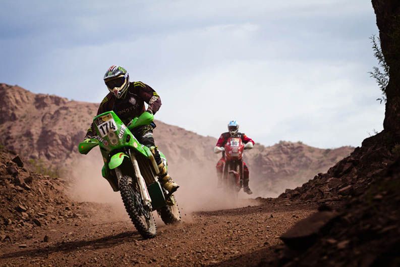Dakar 2012. Paco Martínez. Kawasaki