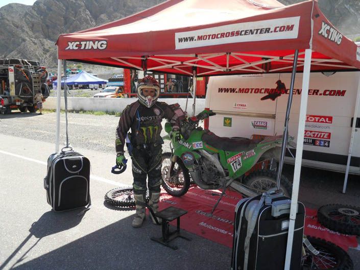 Dakar 2012. Paco Martínez. Kawasaki