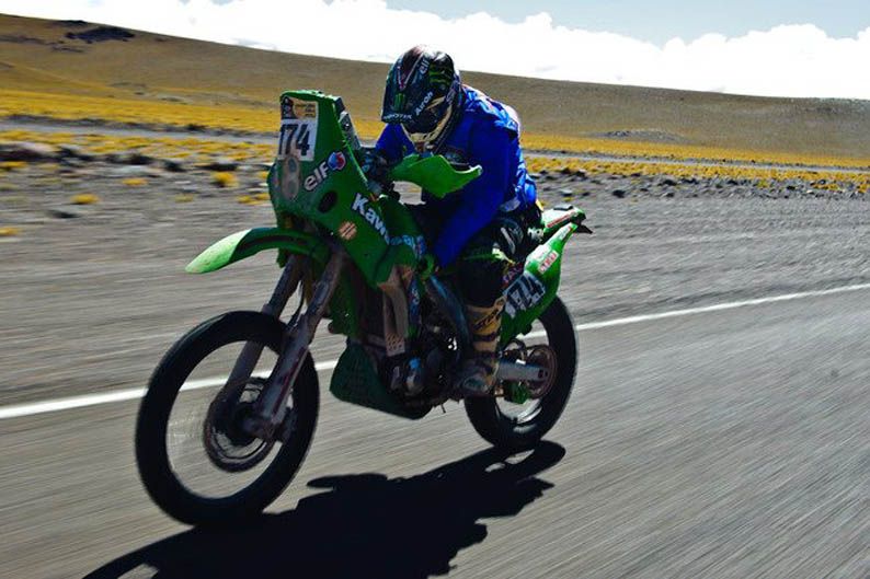 Dakar 2012. Paco Martínez. Kawasaki